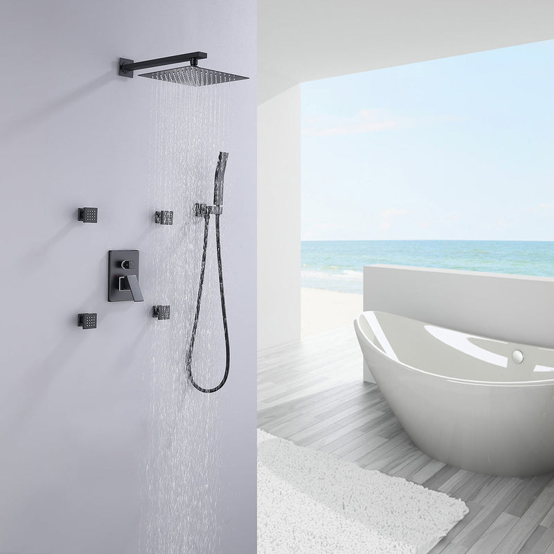rain shower system with handheld