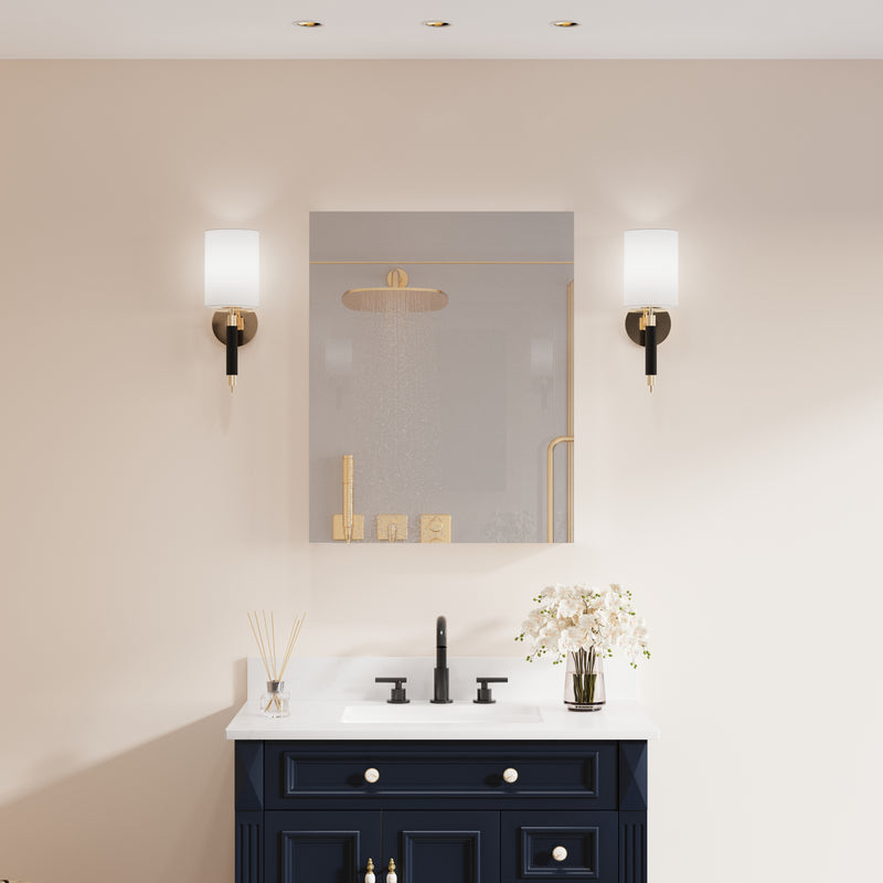 24 in.x 30 in. Copper-Free Tri-Views Mirror Cabinet with Adjustable Shelves and Right Swing Door