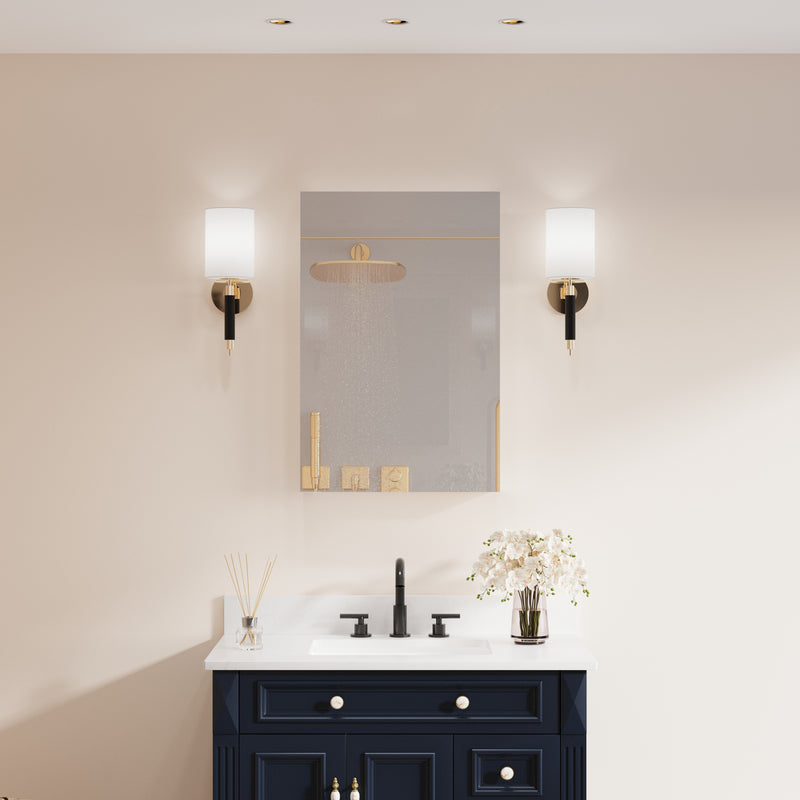 20 in.x 30 in. Copper-Free Tri-Views Mirror Cabinet with Adjustable Shelves and Left Swing Door