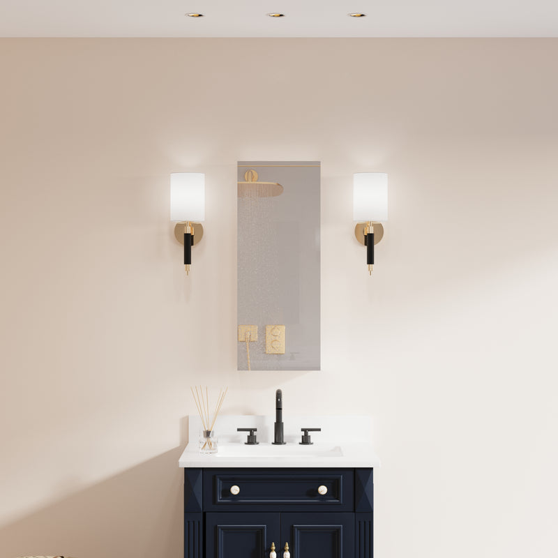 12 in. x 30 in. Copper-Free Tri-Views Mirror Medicine Cabinet with Adjustable Shelves and Right Swing Door