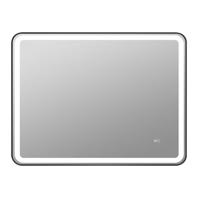 48 x 36 inch LED Bathroom Mirror, Wall Mounted Bathroom Vanity Framed Mirror with Dimmer, IP54 Enhanced Anti-Fog