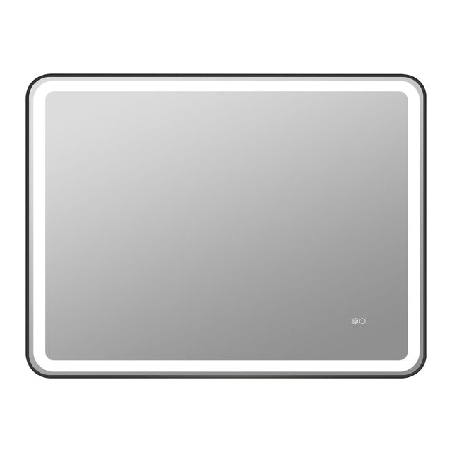 48 x 36 inch LED Bathroom Mirror, Wall Mounted Bathroom Vanity Framed Mirror with Dimmer, IP54 Enhanced Anti-Fog