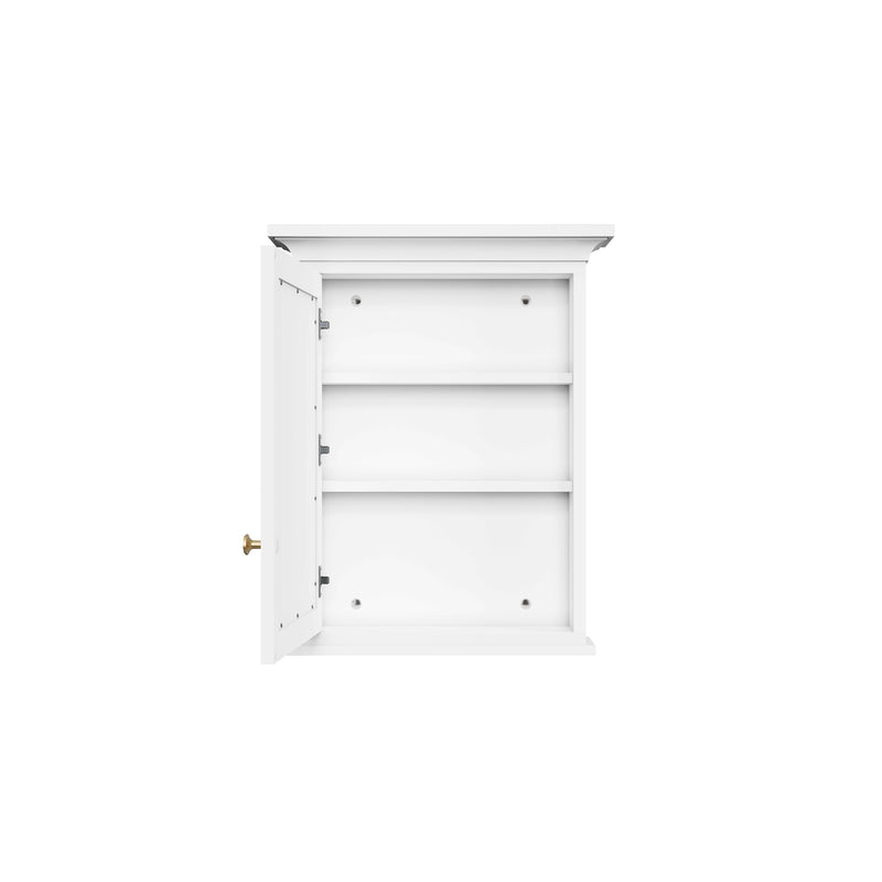 24 in.W x 30 in.H Vertical Mounting Bathroom Wood Medicine Cabinet with Mirror in White