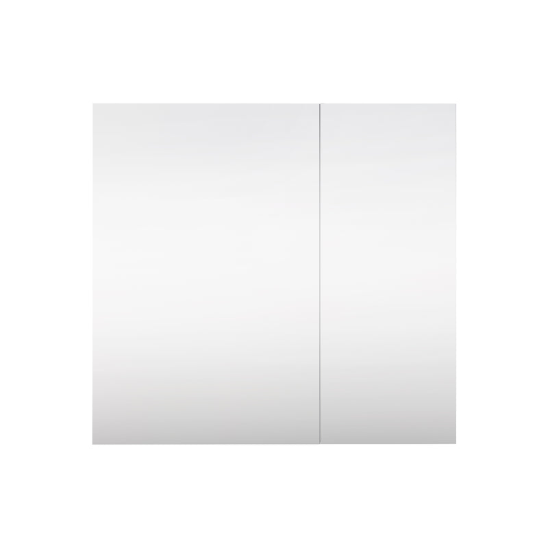 32 in. x 30 in. Copper-Free Tri-Views Mirror Medicine Cabinet with Adjustable Shelves and Dual Swing Doors