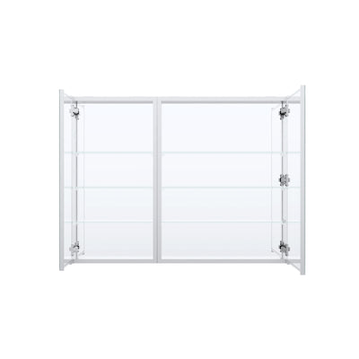 40 in. ×30 in. Copper-Free Tri-Views Mirror Medicine Cabinet with Adjustable Shelves and Dual Swing Doors