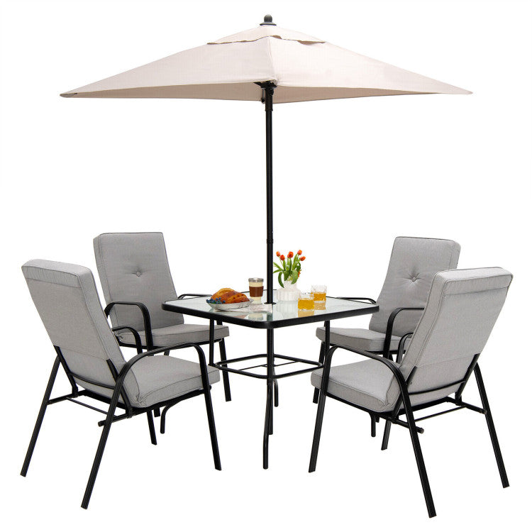 5 foot square patio umbrella 5 Feet Patio Square Market Table Umbrella Shelter with 4 Sturdy Ribs – Forclover
