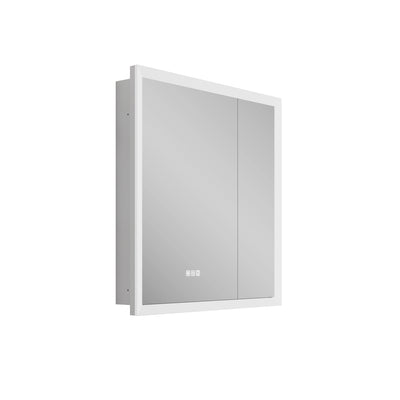 30 in. x 32 in. LED Lighted Anti-fog Mirror Medicine Cabinet Surface/Recessed Mount, Soft Close, 3X Magnifier