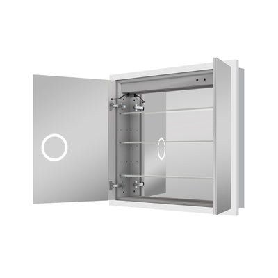 36 in. x 32 in. LED Lighted Anti-fog Mirror Medicine Cabinet Surface/Recessed Mount, Soft Close, 3X Magnifier