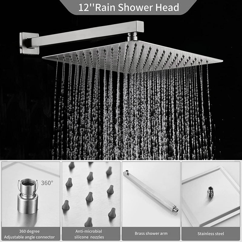 Rain Shower Head Systems Wall Mounted Shower