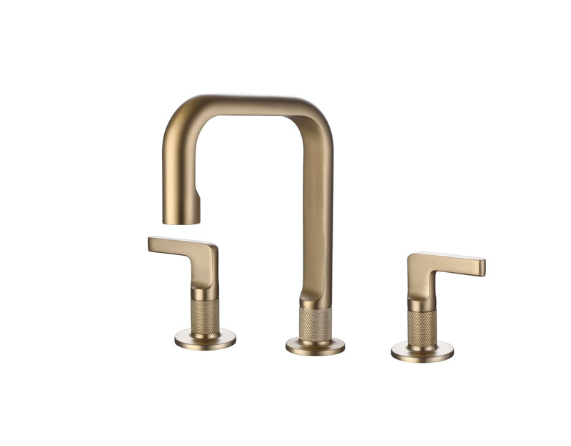 Solid Brass 8 Inch Two Handle Bathroom Faucet