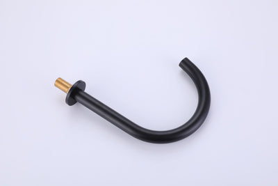 3 Holes Widespread Black Bathroom Faucet Two Handles Basin Sink Mixer Tap