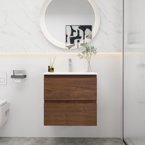 24 inch Bathroom Vanity With Gel Basin Top