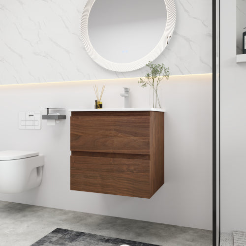 24 inch Bathroom Vanity With Gel Basin Top