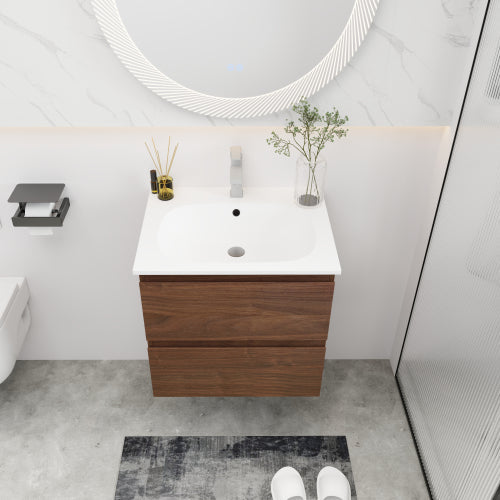 24 inch Bathroom Vanity With Gel Basin Top