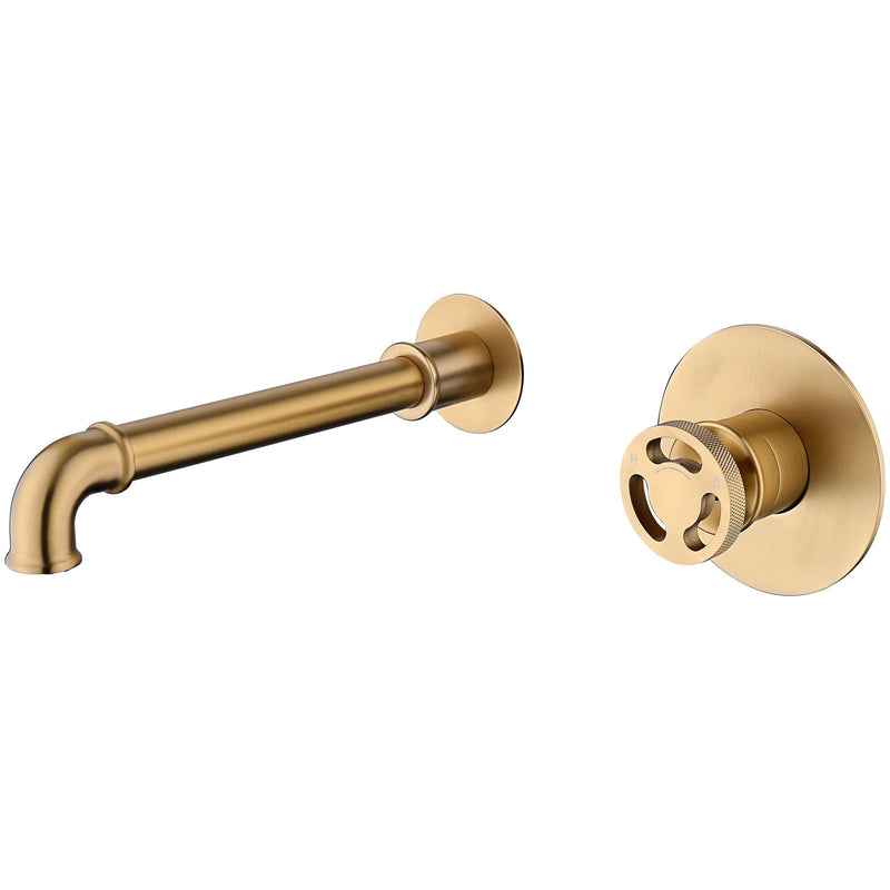 Wall Mounted Single Handle Industrial Sink Faucet With 360° Swivel Spout