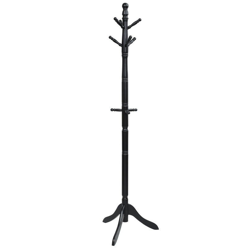Adjustable Free Standing Wooden Coat Rack