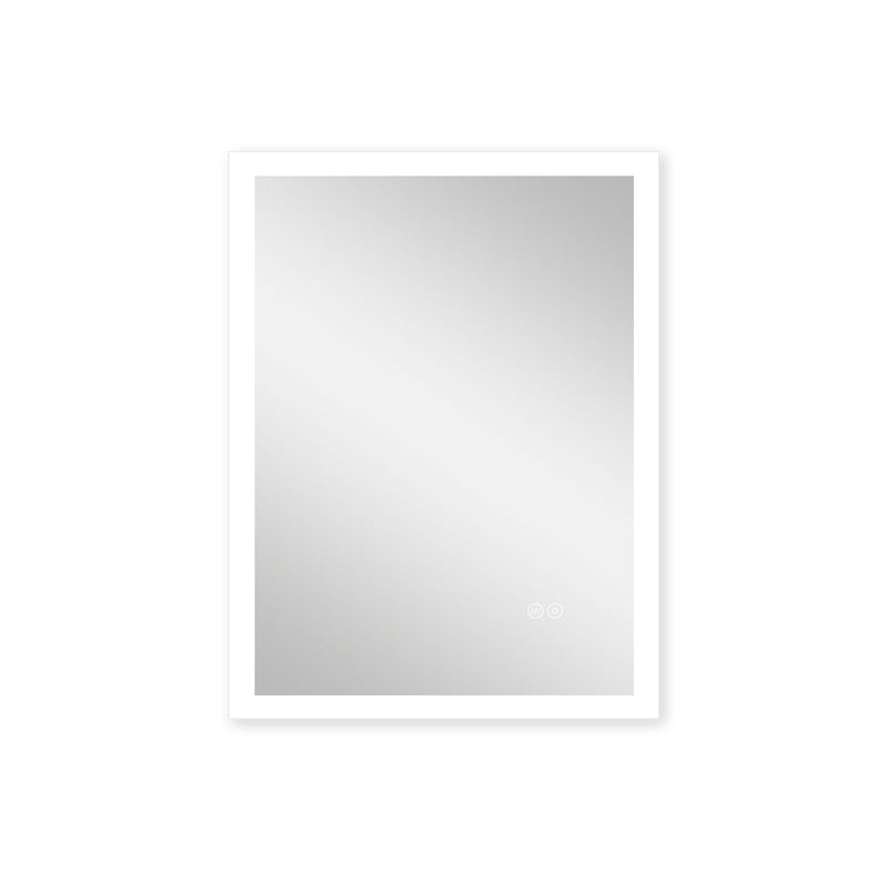 28-in W x 36-in H LED Lit Mirror Rectangular Fog Free Frameless Bathroom Vanity Mirror