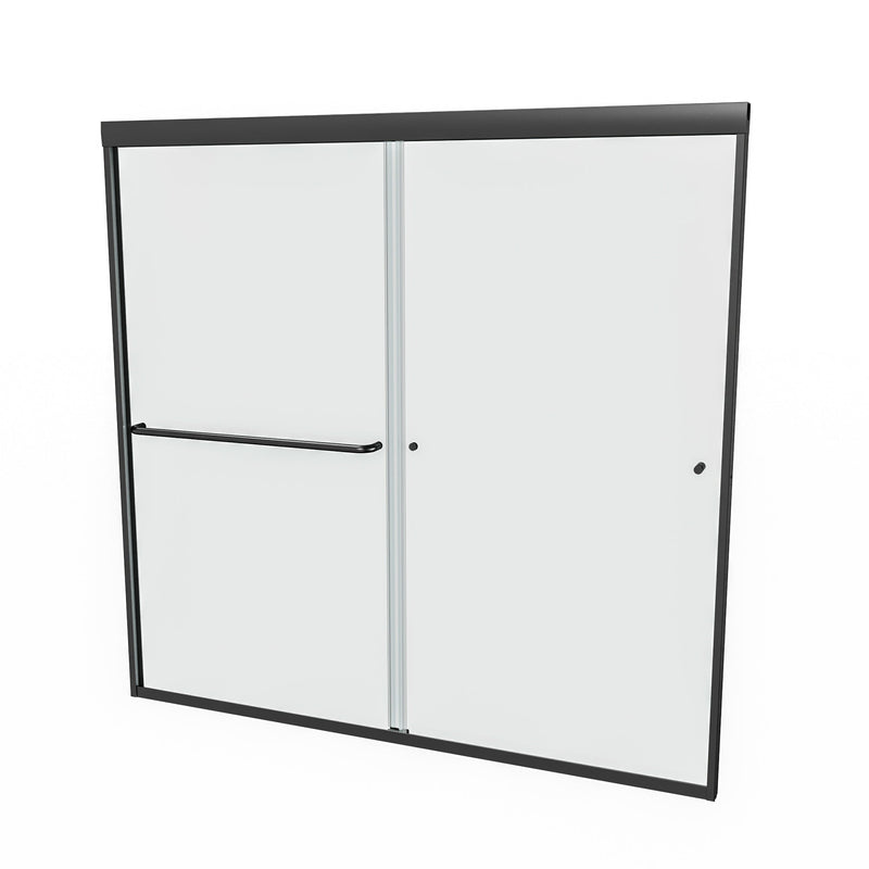 56inch - 60inch W x 58inch H Single Sliding Frameless Tub Door with Clear Glass