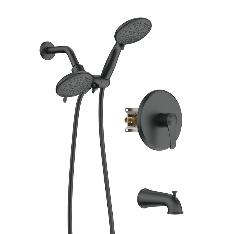 Concealed Valve Round High Pressure Built-In Shower System