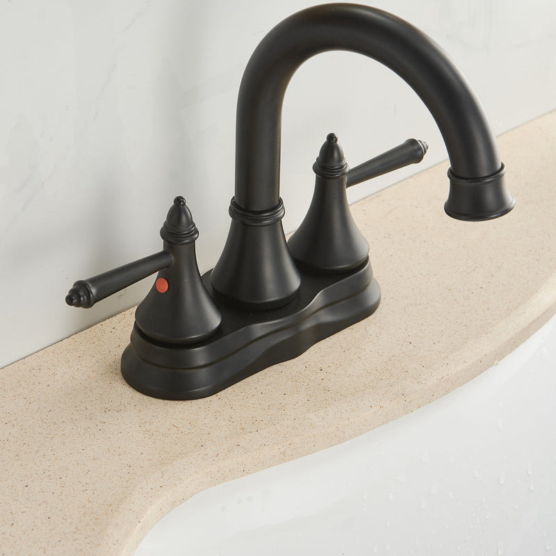 4 in. Centerset 2-Handle Bathroom Sink Faucet