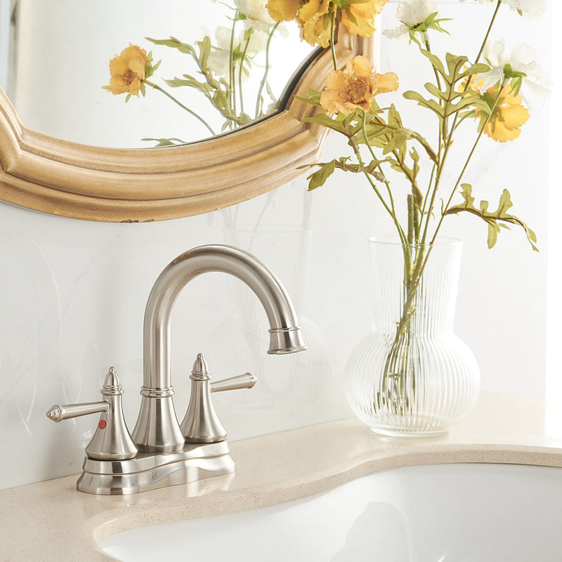 4 in. Centerset 2-Handle Bathroom Sink Faucet