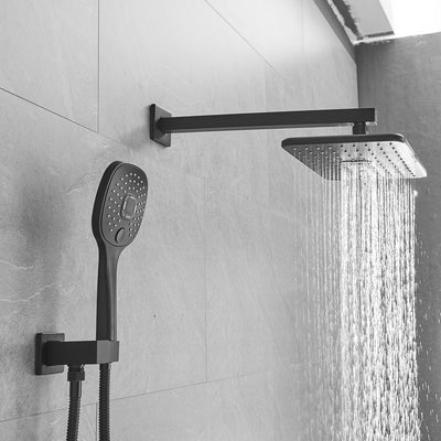 Single-Handle 2-Spray of Rain Shower Head System Shower Faucet and Handheld Shower Kit