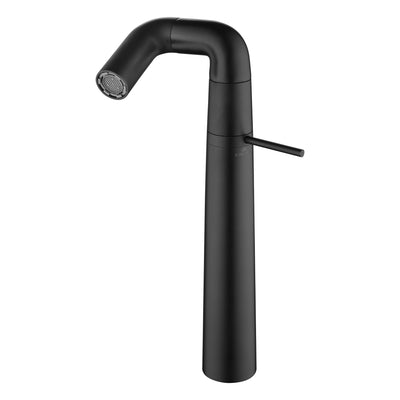 Matte Black Single Hole Bathroom Sink Faucet