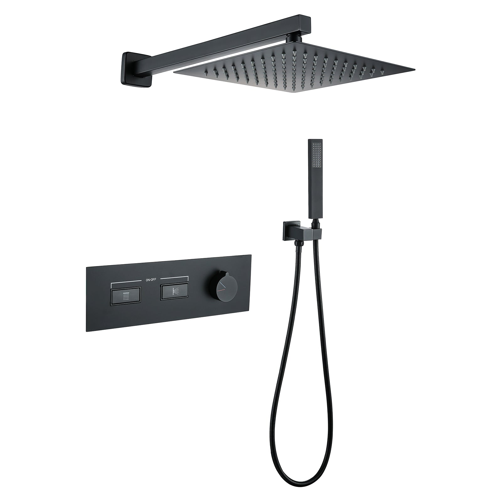 Wall Mounted Dual Function Shower System With Embedded-Box – Forclover