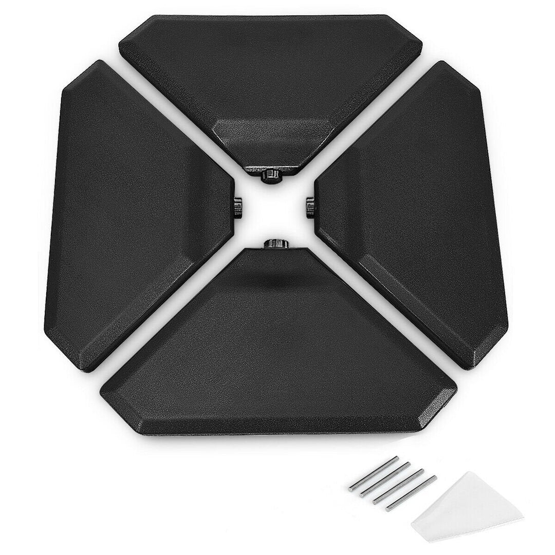 4 Pcs 195 lbs Patio Cantilever Offset Umbrella Base Weight Sand – Forclover