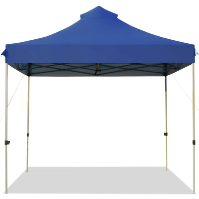 10' x 10' Height Adjustable Portable Canopy Tent with Roller Bag