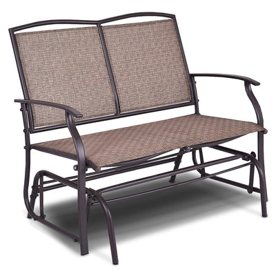 Iron Patio Rocking Chair for Outdoor Backyard and Lawn