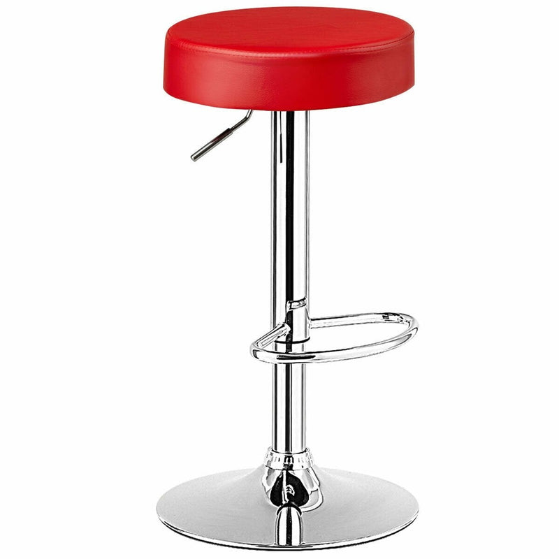 1 PC Round Bar Stool Adjustable Swivel Pub Chair