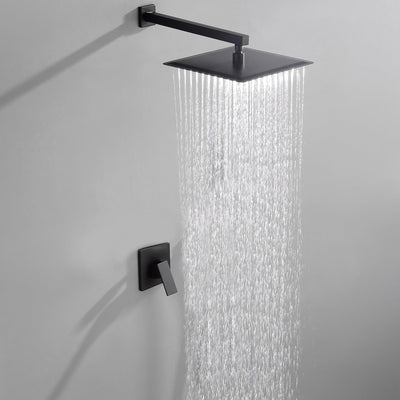 Modern Wall Mounted Ultra-thin Square Shower Bar System