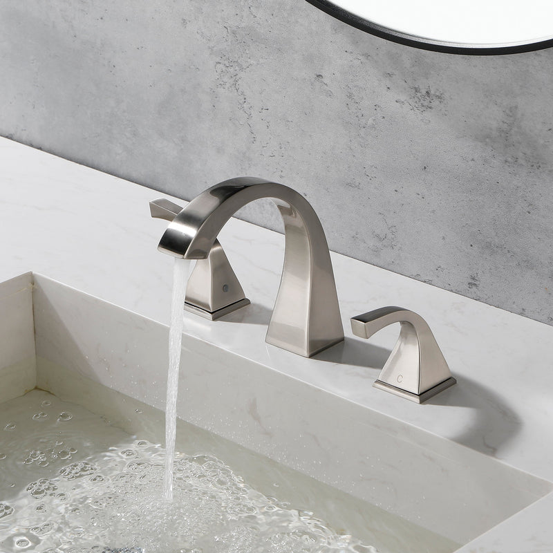 8 in. Widespread Double Handle Bathroom Faucet