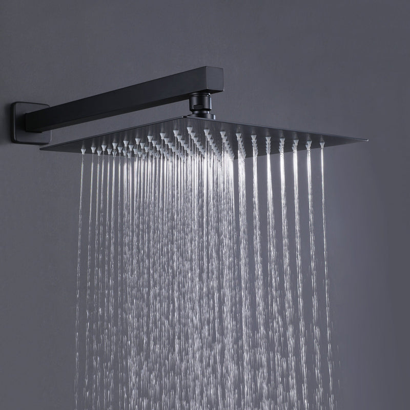 Modern Wall Mounted Ultra-thin Square Shower Bar System