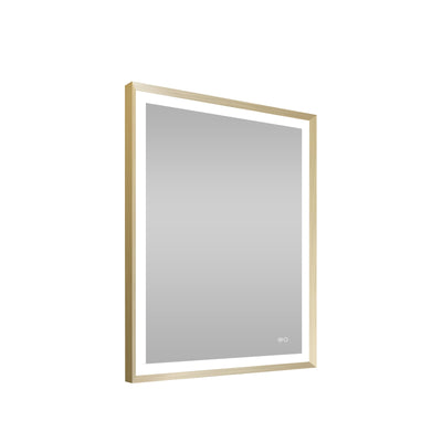 28 in. W x 36 in. H Aluminium Framed Front and Back LED Light Bathroom Vanity Mirror